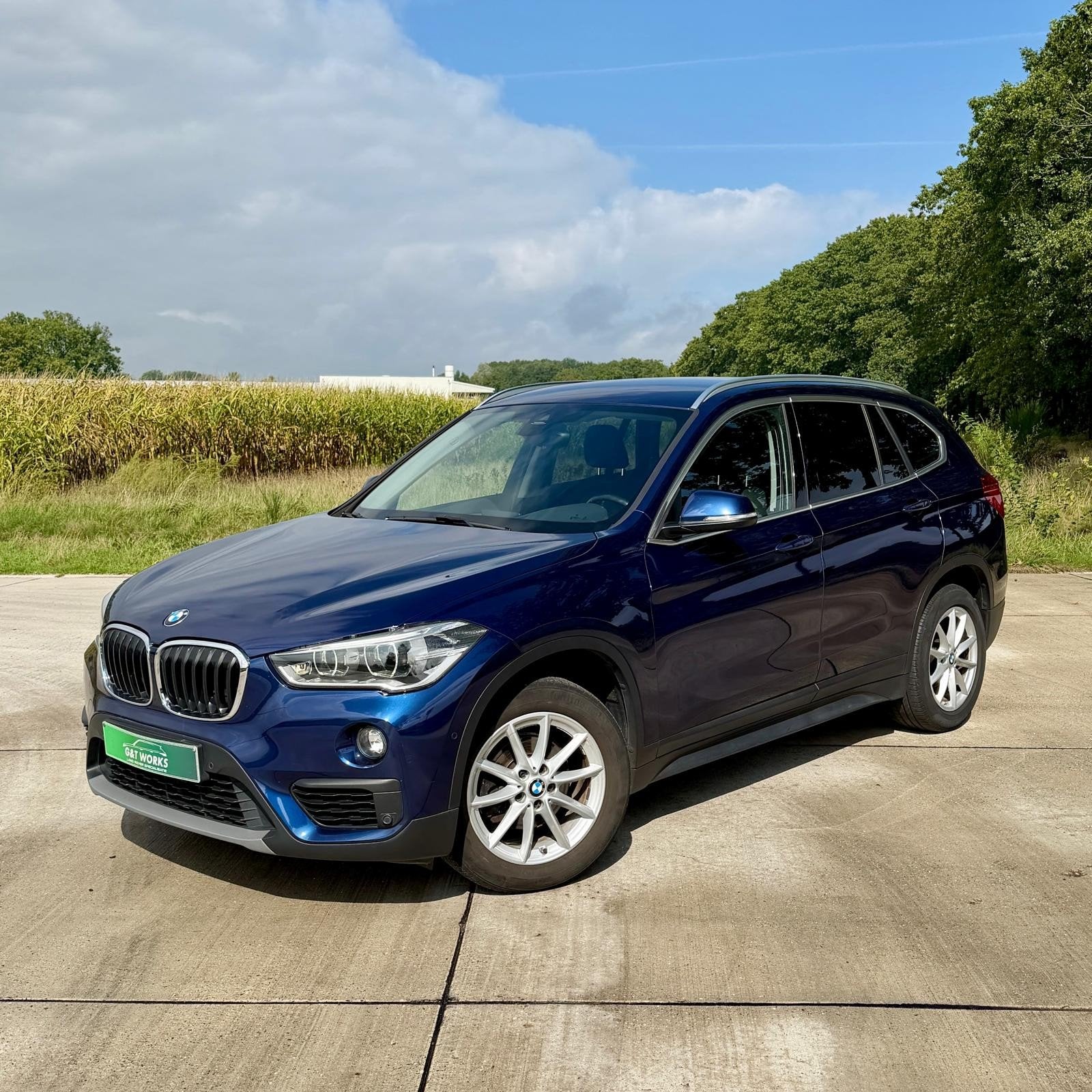 Bmw x1 16d s-drive, Voorwielaandrijving, Stof, Navigatiesysteem, Blauw