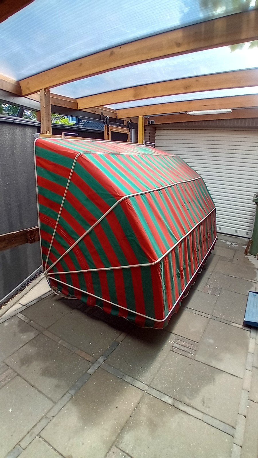 klapscherm wMarkies alu frame + alu omkasting, Tuin en Terras, Ophalen, Markies