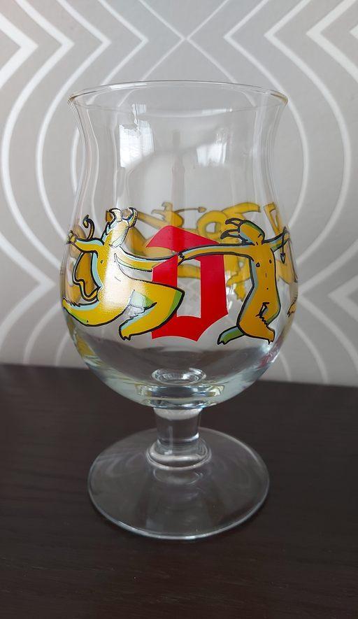 Duvel glas '6 hopduvels' 33cl, Ophalen of Verzenden, Glas of Glazen, Duvel