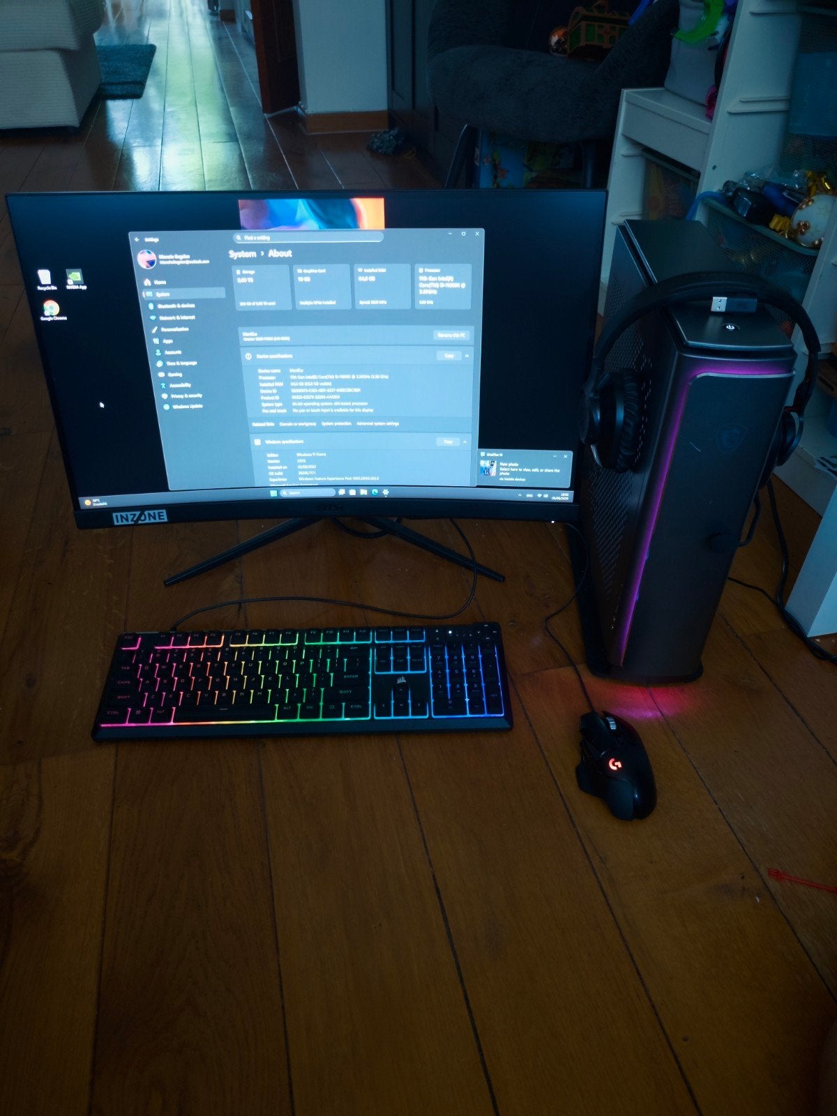 PC MSI COMPLET Intel i9 11900k, MSI, 64 GB ou plus, Intel Core i9, Utilisé