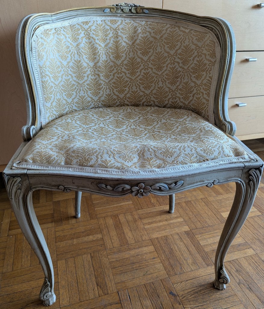 Fauteuil cabriolet vintage style Louis XV, Enlèvement