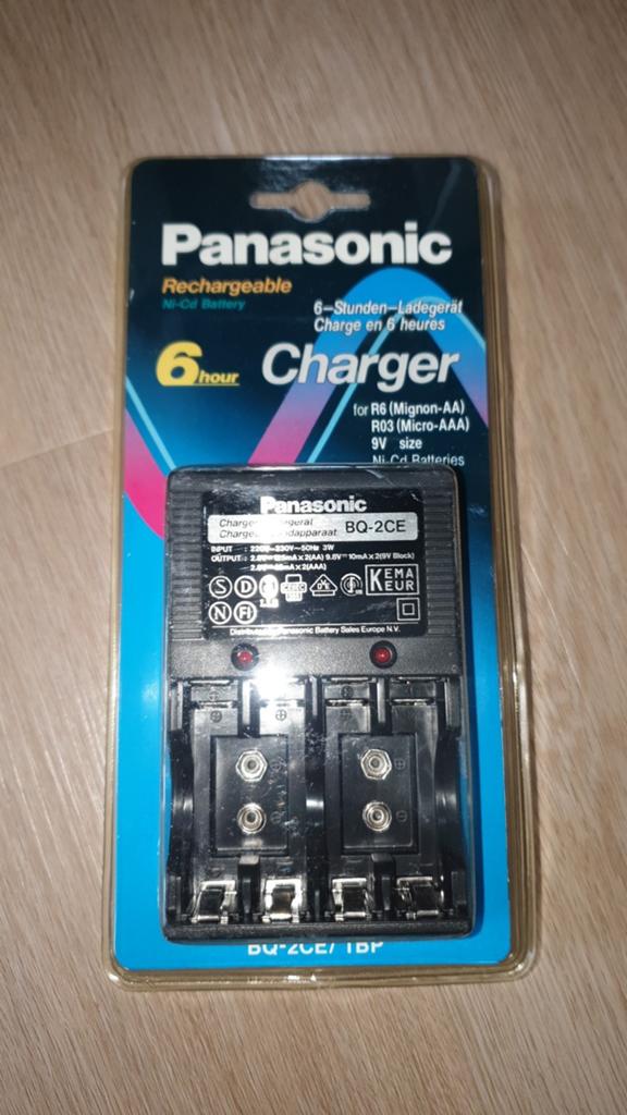 Chargeur 9 V Panasonic BQ-2CE AA AAA R03 R6, Enlèvement ou Envoi, Neuf