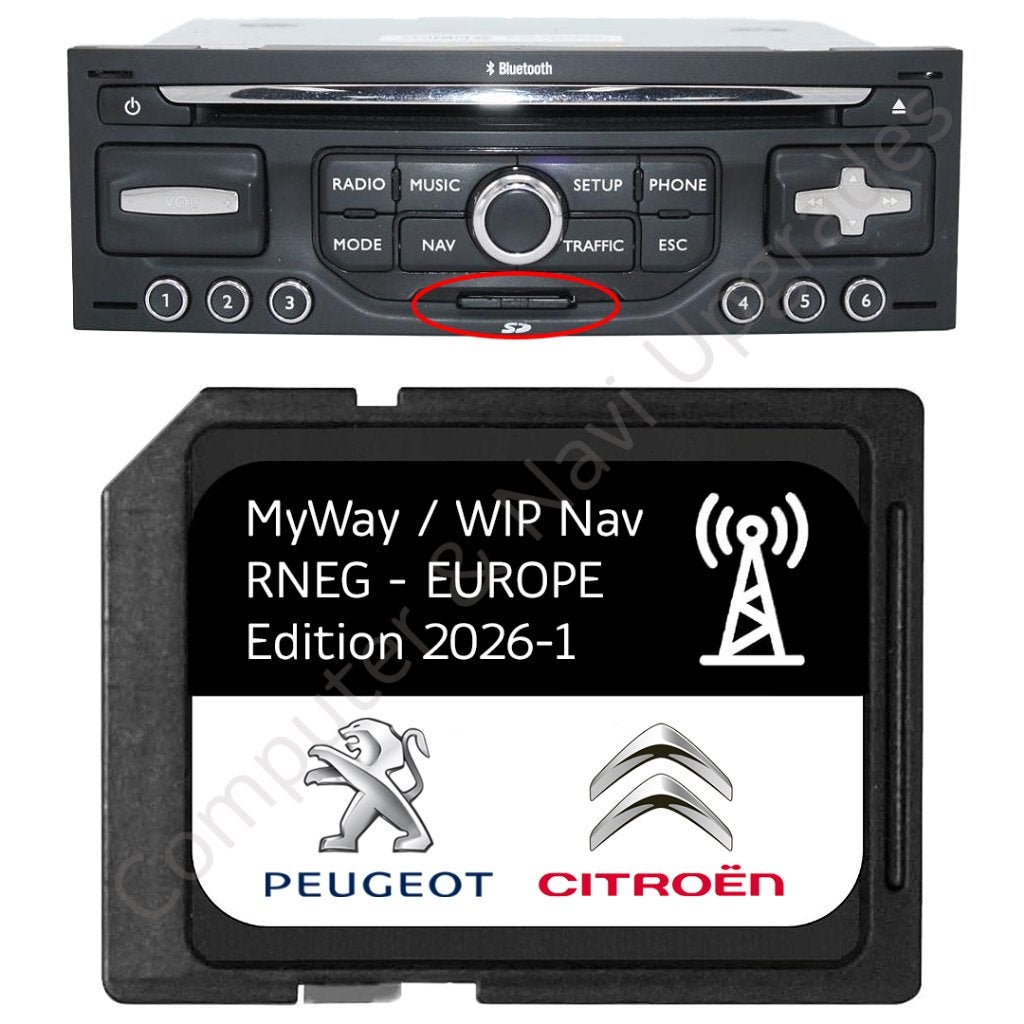 2026 Navigatie update Peugeot / Citroën MyWay RNEG WIPNAV, Informatique & Logiciels, Envoi, Neuf, Cartes géographiques