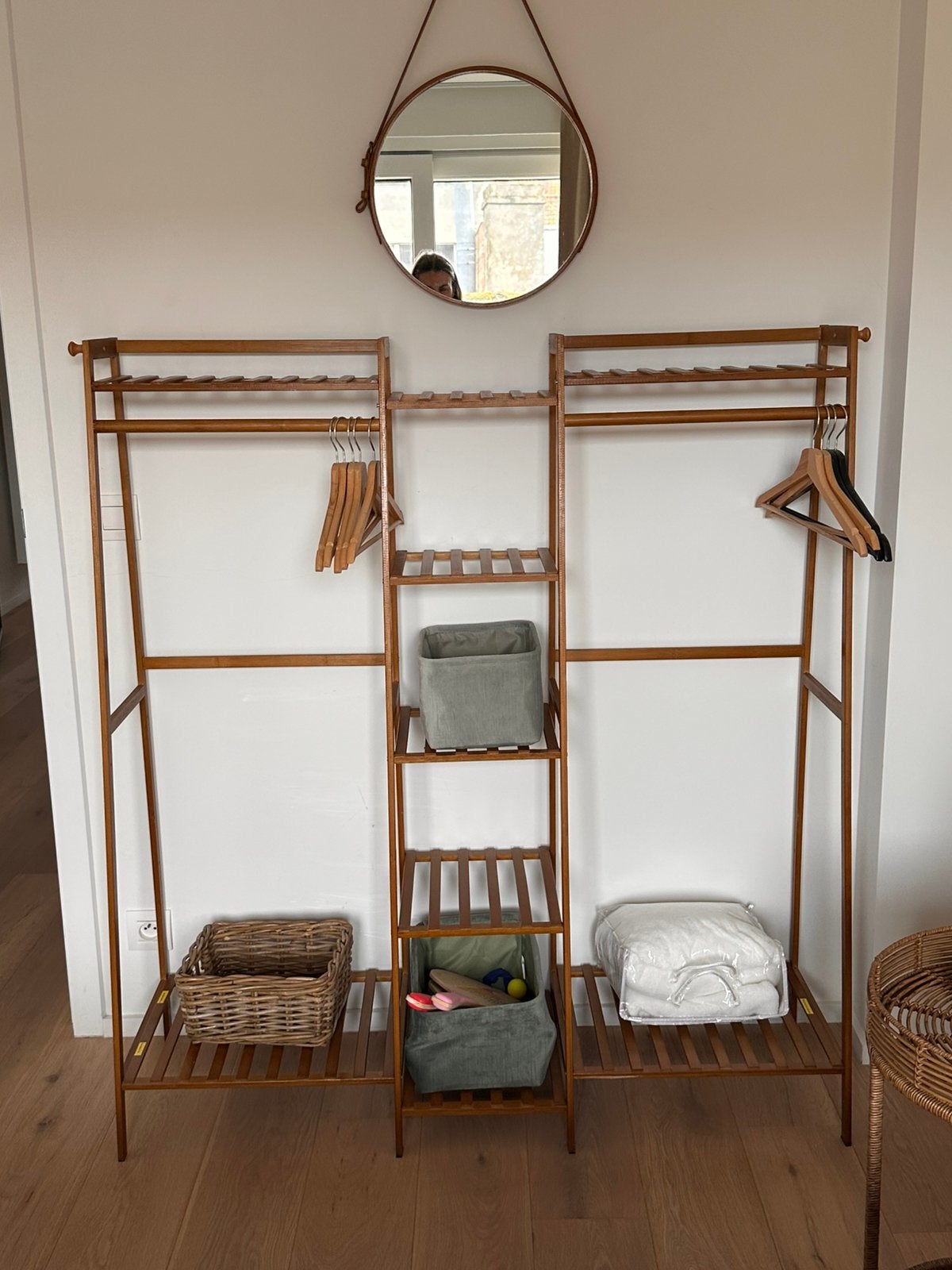 À OSTENDE - Opendressing - Portant à vêtements en bois, Maison & Meubles, Enlèvement, Comme neuf