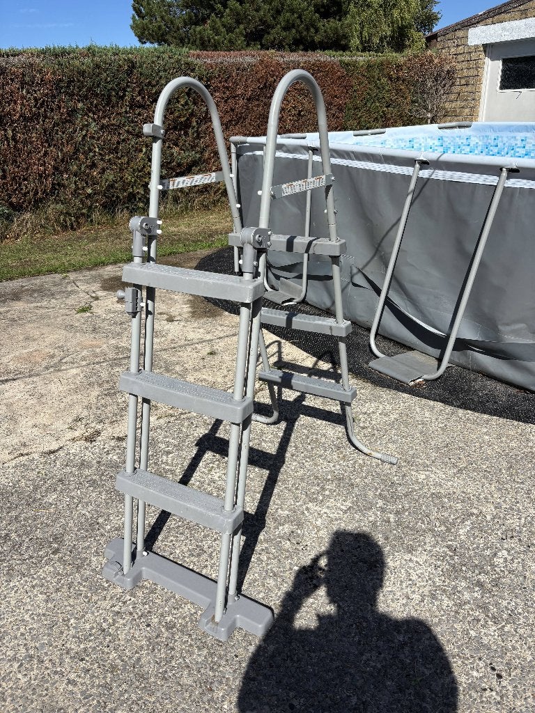 Bestway Zwembad 427 x 250 x 100 cm met Intex Zandfilterpomp, Tuin en Terras, Ophalen, Gebruikt, 200 tot 300 cm, 80 tot 120 cm