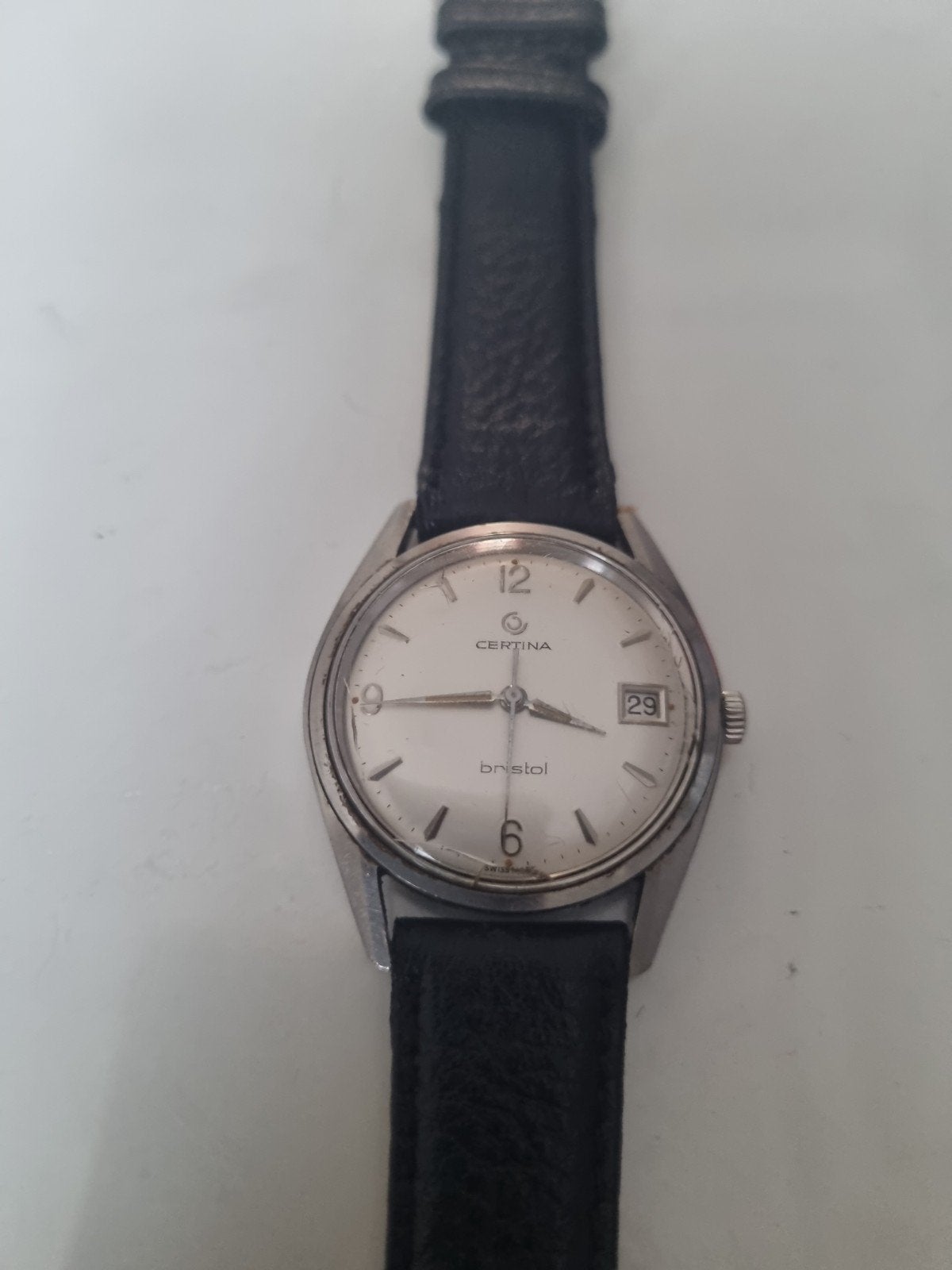 Certina bristol automatique 1965, Bijoux, Sacs & Beauté, Montres | Anciennes | Antiquités, Enlèvement ou Envoi, Avec bracelet