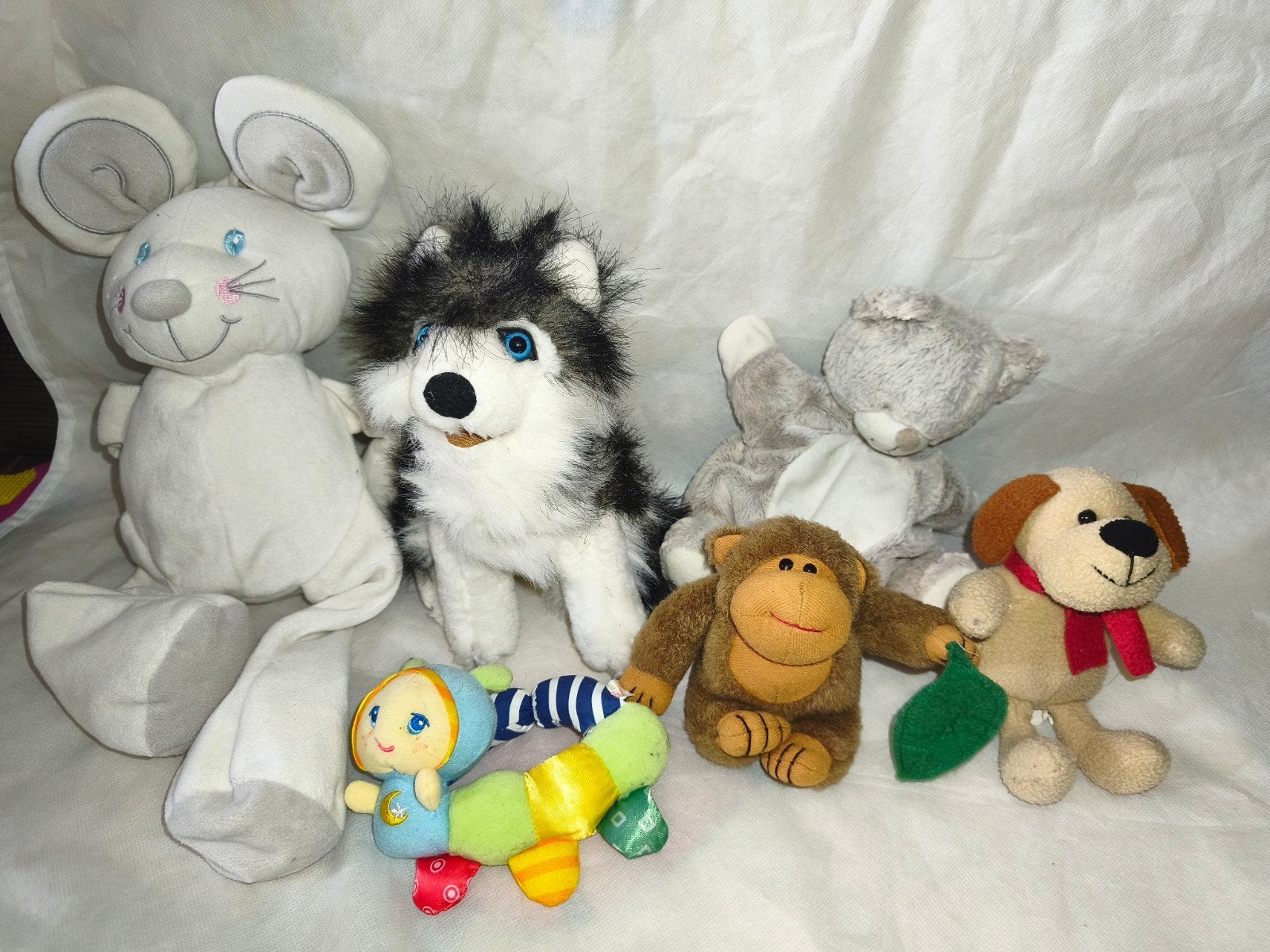 Bundle of 6 Cute Plush Toys – Soft Stuffed Animals for Kids, Ophalen