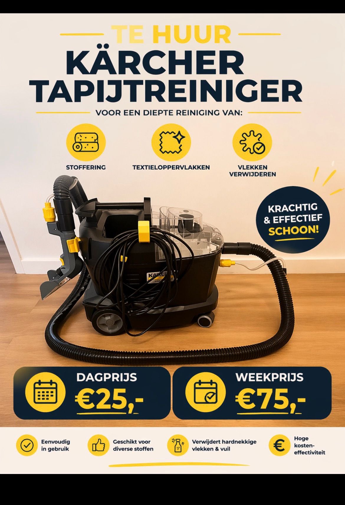 Te huur, Ophalen, Zo goed als nieuw