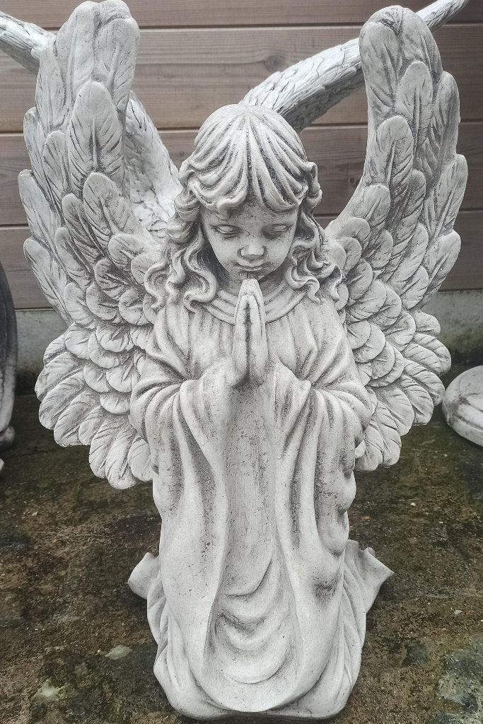 ange aux ailes ouvertes en béton, Enlèvement, Neuf, Béton, Ange