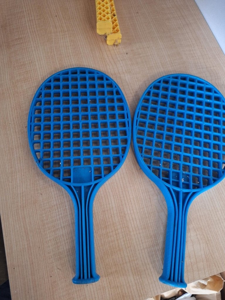 speelgoed rackets tennisrackets blauw, Sport en Fitness, Ophalen of Verzenden, Zo goed als nieuw, Racket