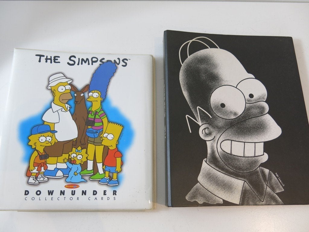 2 Simpson ruilkaart mappen skybox en Tempo, Ophalen of Verzenden