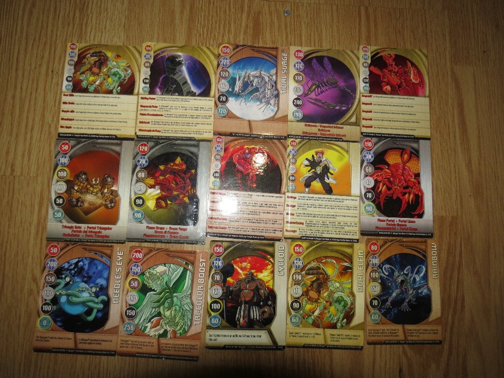 Bakugan kaarten, Enlèvement ou Envoi, Utilisé, Cartes en vrac