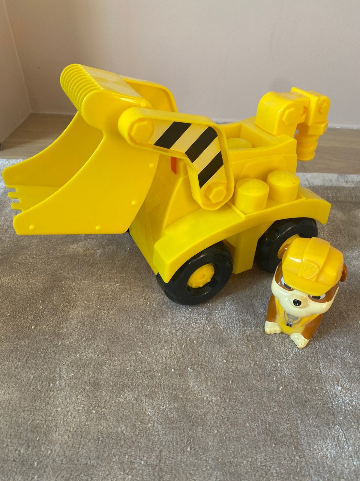 Paw Patrol / Kraan - speelgoed bulldozer, Ophalen, Zo goed als nieuw
