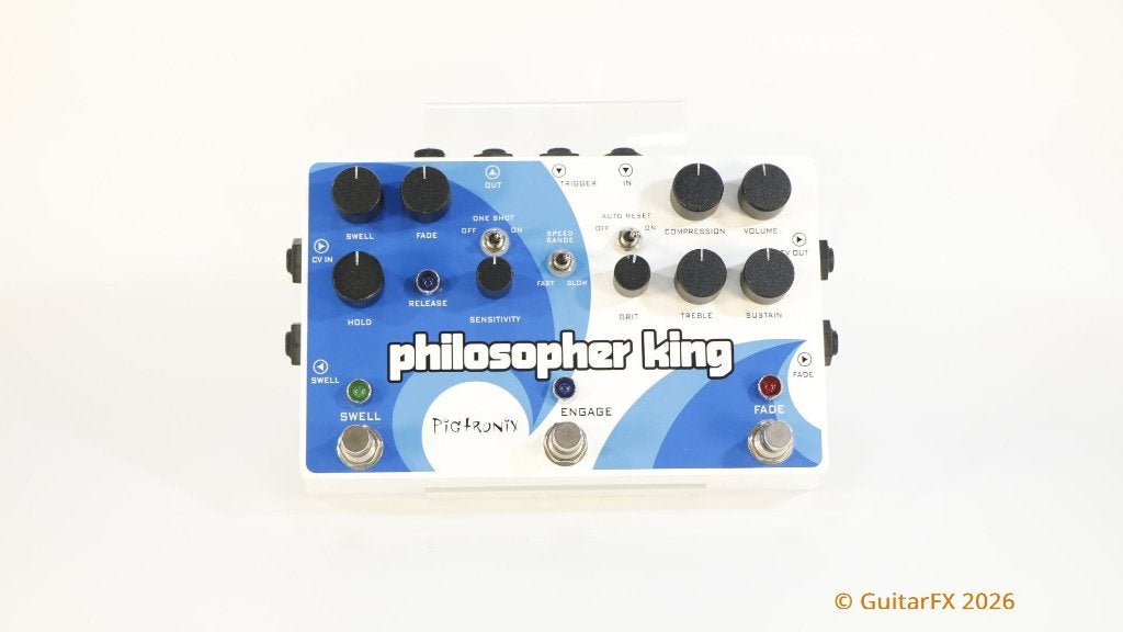 Pigtronix Philosopher King (in doos incl. adapter), Musique & Instruments, Effets, Utilisé, Compresseur, Enlèvement ou Envoi