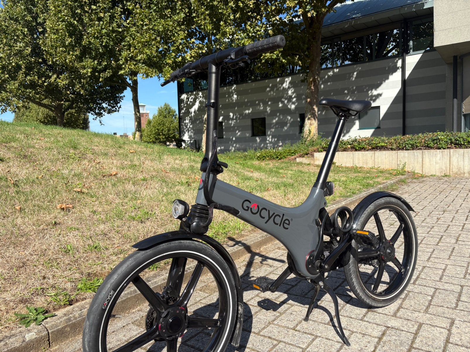 Vélo pliant électrique Gocycle GS gris/noir, Vélos & Vélomoteurs, Autres marques, Vitesses, 18 à 20 pouces, Enlèvement