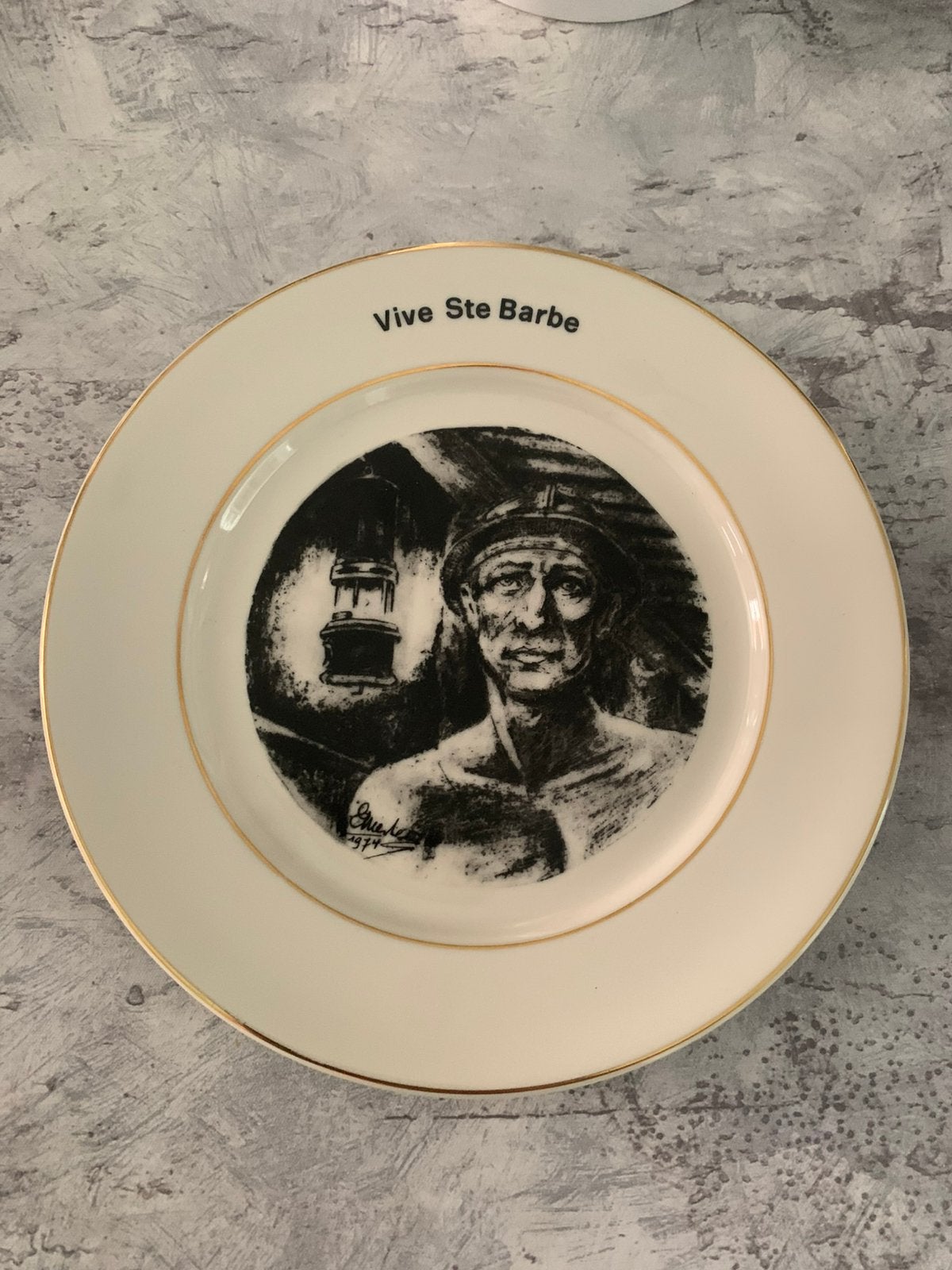 Assiette « MINEUR » (22 cm), Enlèvement ou Envoi
