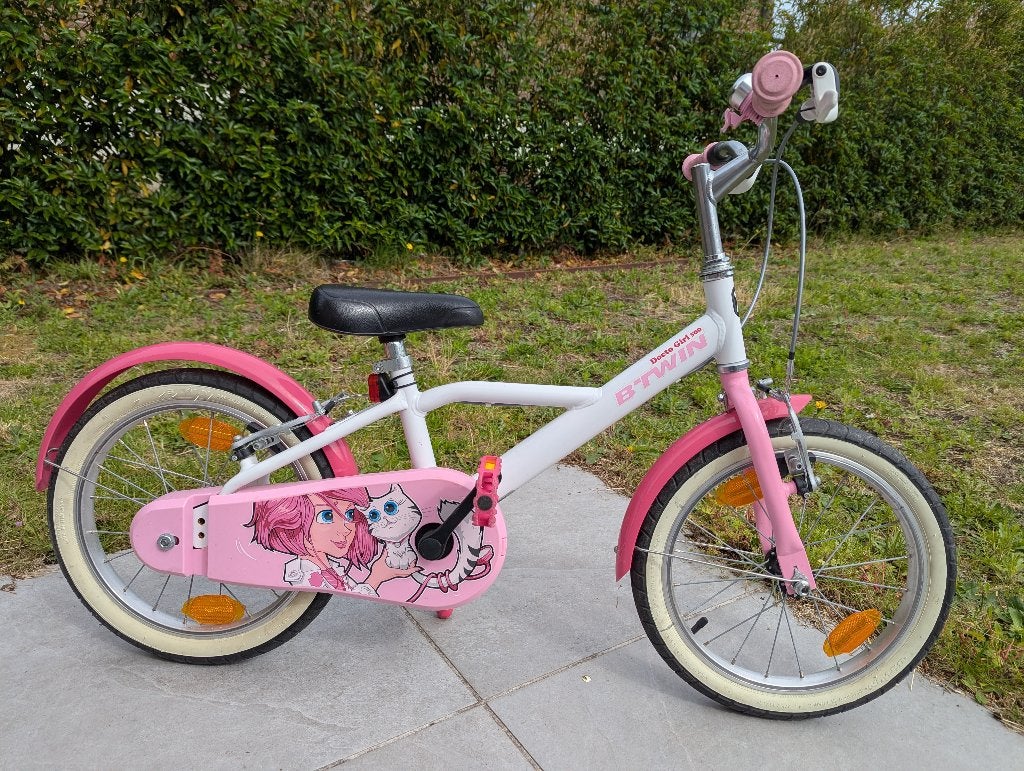 Btwin 16inch meisjesfiets Decathlon 'Doctogirl', Ophalen