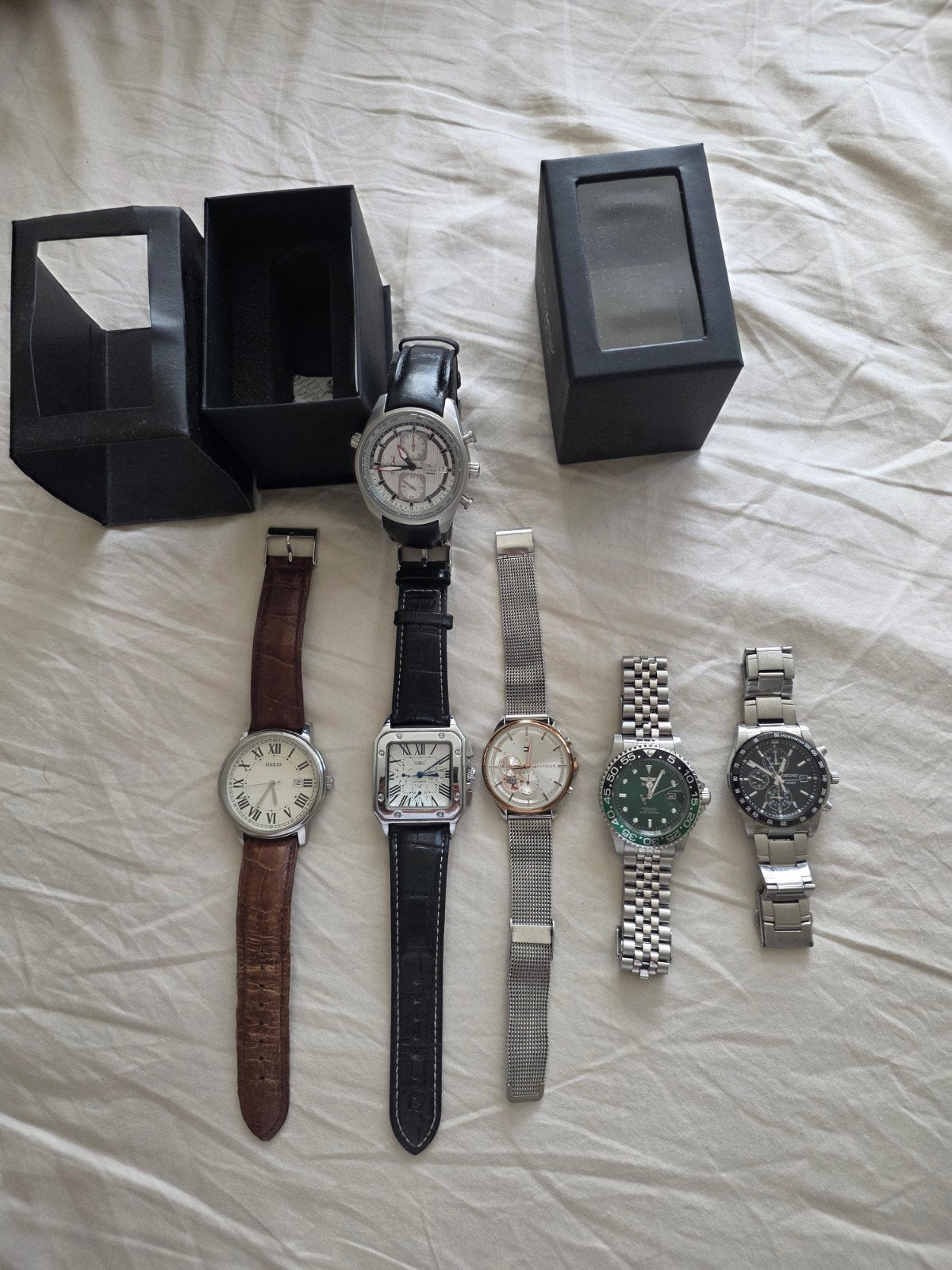 KOOPJE: Partij herenhorloges – 6 stuks – Seiko, Invicta, Avi, Ophalen of Verzenden, Seiko