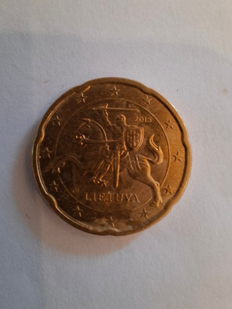 Litouwen 2015 euromunt van 20 cent, Ophalen of Verzenden, Overige landen, 20 cent, Losse munt