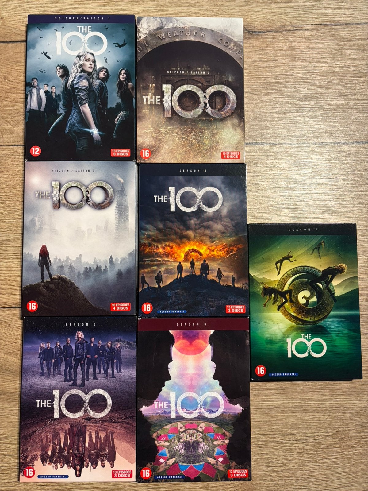 DVD: The 100 - seizoen 1 tot en met 7, Cd's en Dvd's, Ophalen of Verzenden, Zo goed als nieuw, Science Fiction en Fantasy, Complete serie