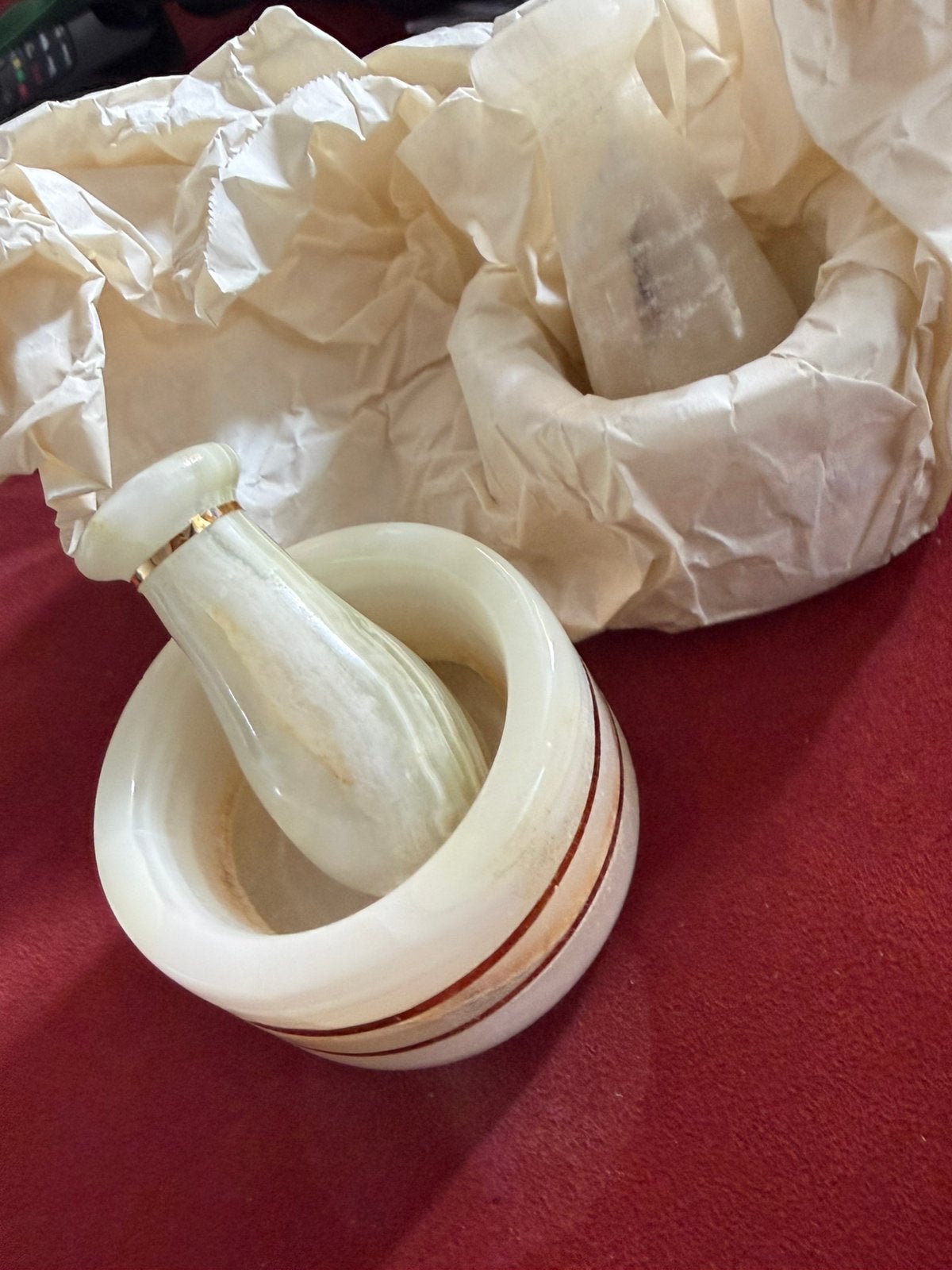Natuurstenen Vijzel met Stamper, Ophalen of Verzenden