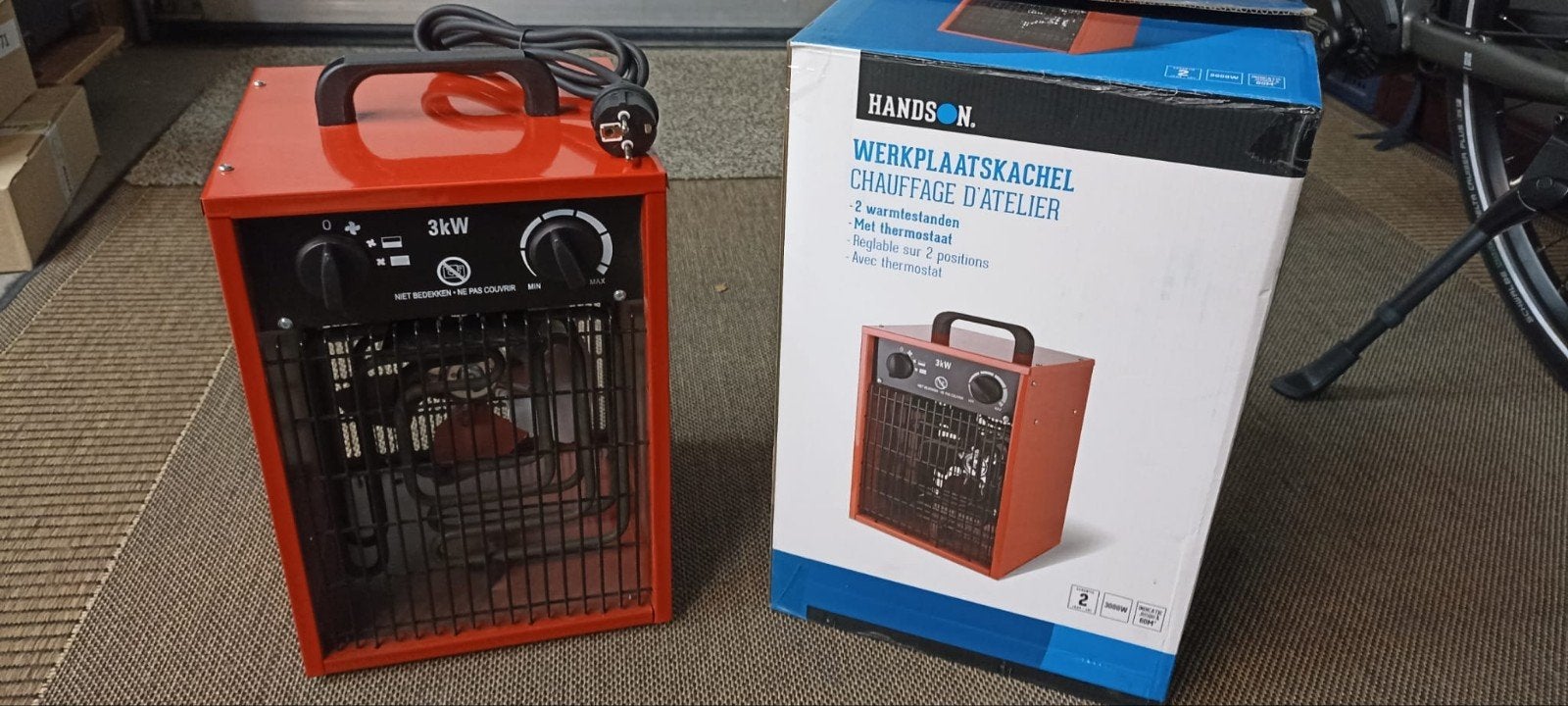 Handson werkplaats kachel., Ophalen, Zo goed als nieuw