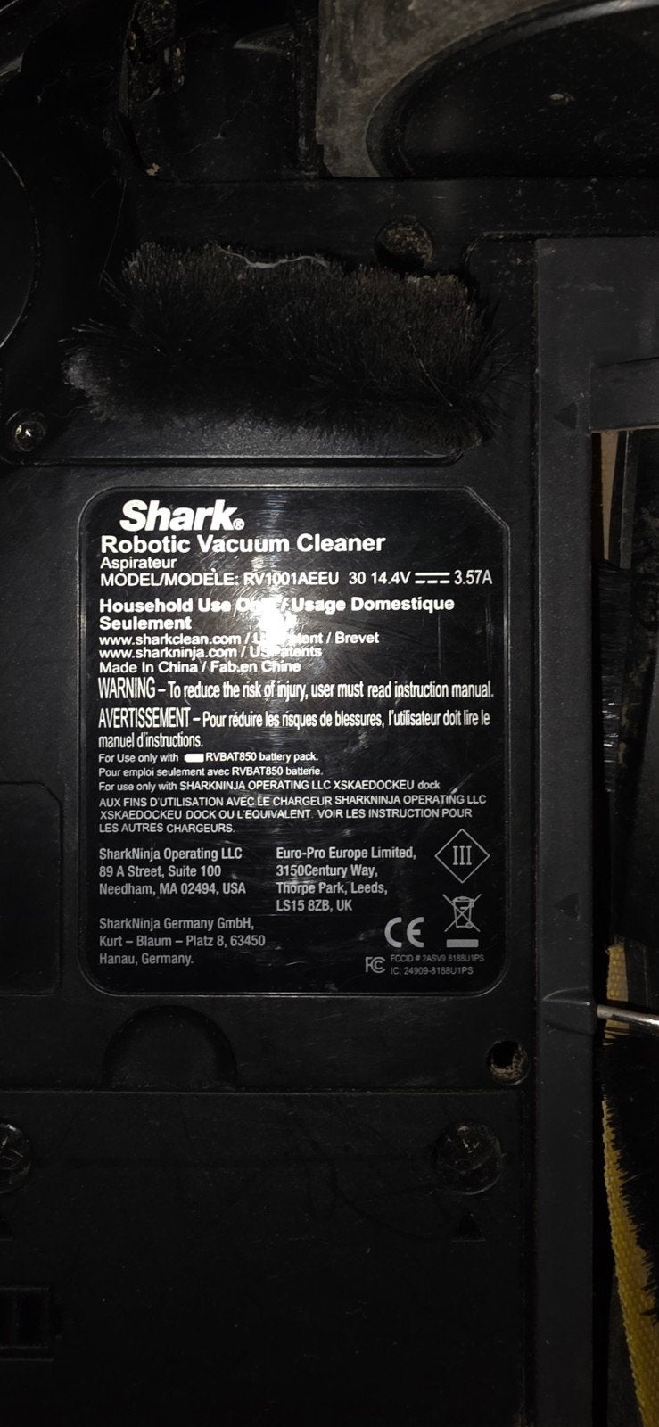 robotstofzuiger Shark, Elektronische apparatuur, Ophalen