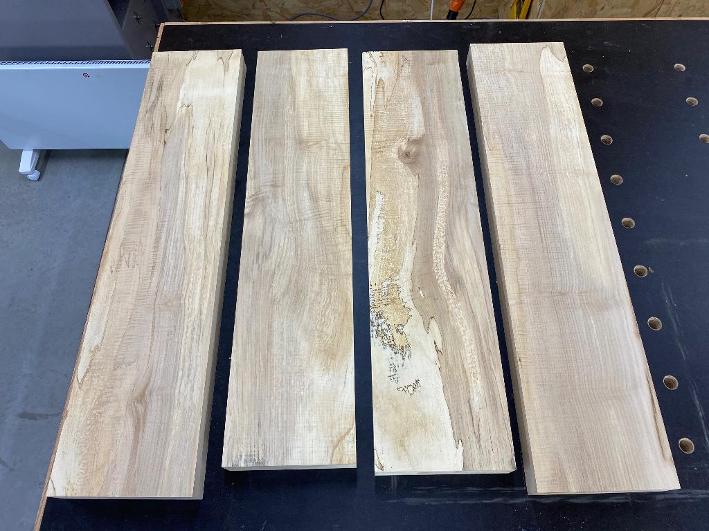 Esdoorn balken (droog), Doe-het-zelf en Bouw, Ophalen, Nieuw, 50 mm of meer, Balk