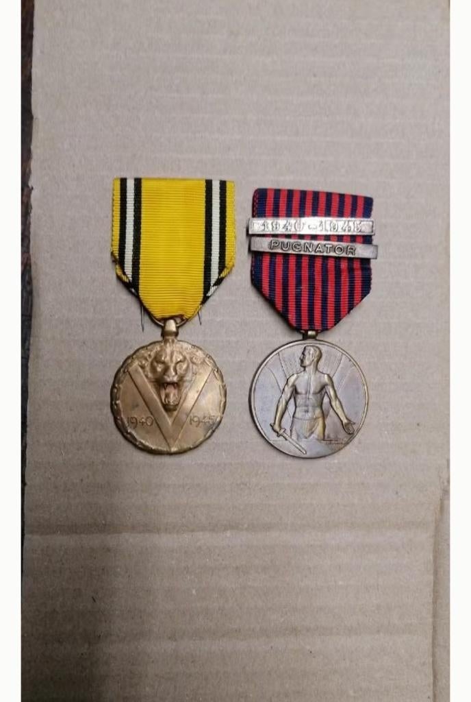 Médailles militaire volontaire pugnator WW2, Envoi, Autres, Ruban, Médaille ou Ailes
