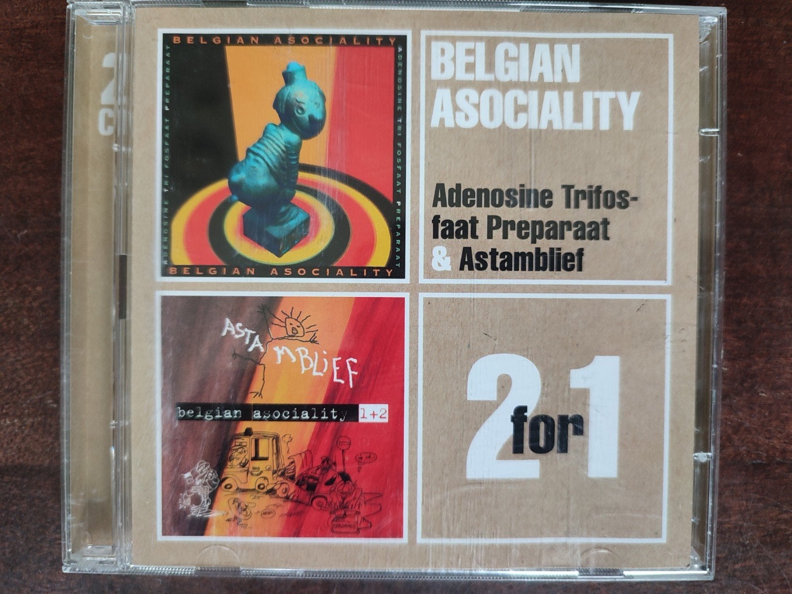 2-CD : BELGIAN ASOCIALITY - ATP + ASTAMBLIEF, Ophalen of Verzenden, Zo goed als nieuw