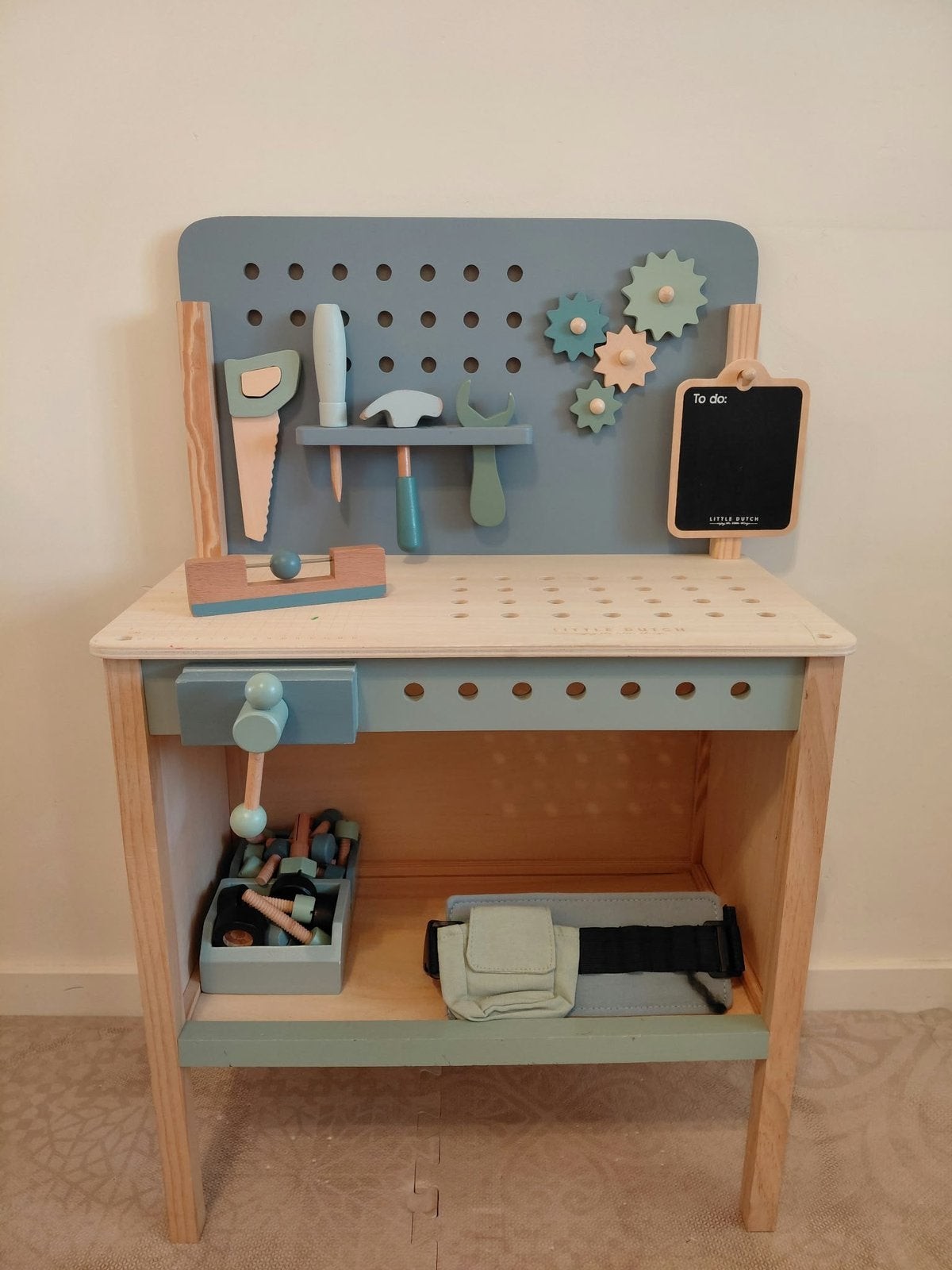 Little Dutch - Houten werkbank FSC, Kinderen en Baby's, Ophalen, Gebruikt, Meubelstuk of Keukentje