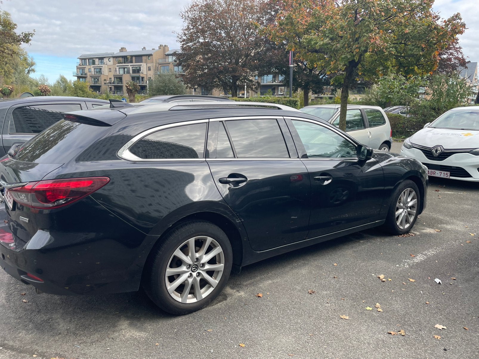 Mazda6 2.2diesel 2017 euro6b full automaat, Auto's, Automaat, Euro 6, Zwart, Leder