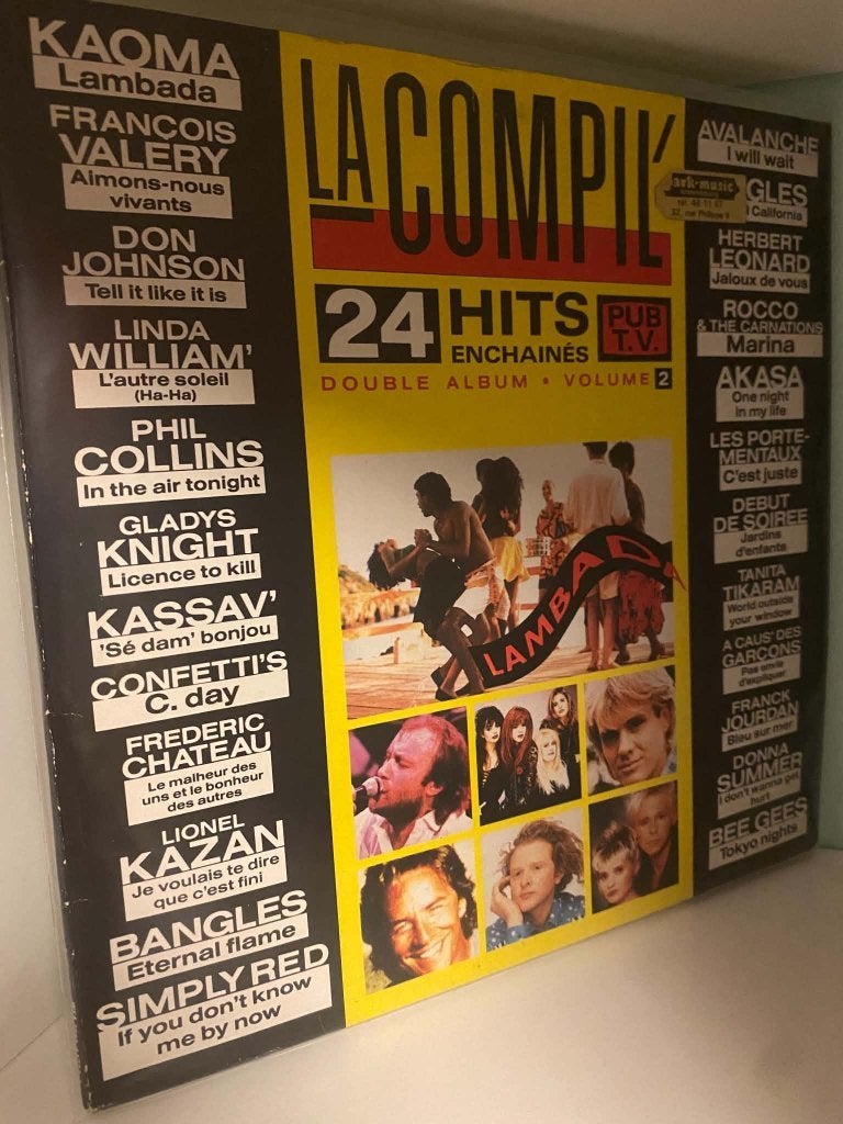 La Compil' Vol.2 - 24 Hits Enchaînés - France 1989, LP, Utilisé, Compilation, Pop