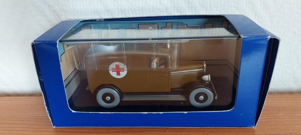 TINTIN Atlas auto 1/43 'De ziekenauto van Chicago' 💫, Ophalen, Zo goed als nieuw, Auto, Overige merken