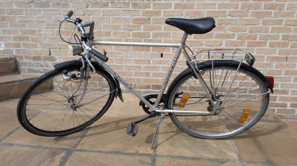 herenfiets flandria, Fietsen en Brommers, Gebruikt, Versnellingen, 53 tot 57 cm, Ophalen