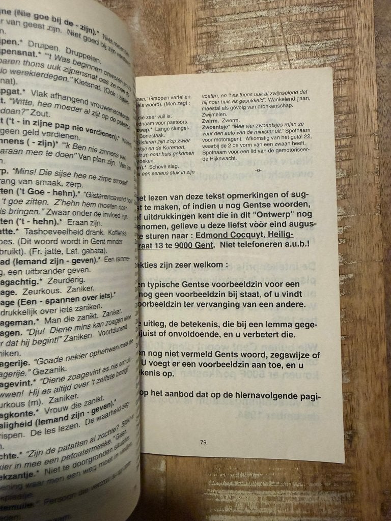 Ontwerp voor een nieuw Gents Idiotikon - Edmond Cocquyt, Livres, Enlèvement ou Envoi, Utilisé, Autres langues, Autres éditeurs