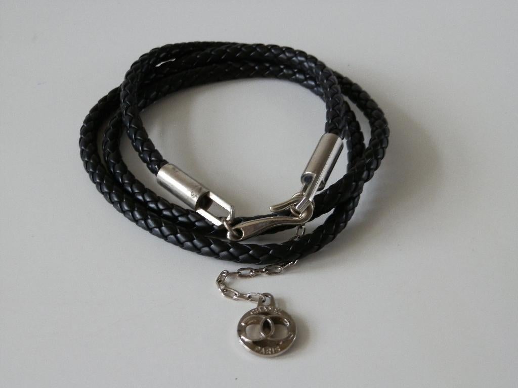 Ceinture ou ceinture Chanel., Cuir véritable, Enlèvement ou Envoi, 90 à 100 cm, Comme neuf