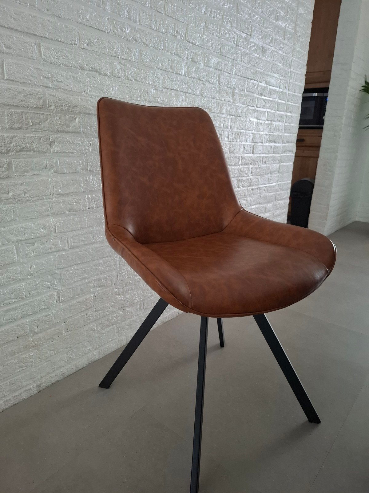 tafel + 6 stoelen, Huis en Inrichting, Ophalen, Bruin