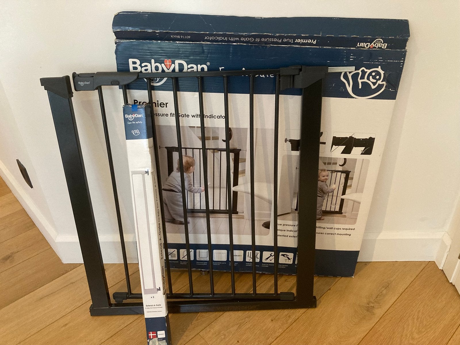 Veiligheidshekje/traphekje babydan, Kinderen en Baby's, Traphekjes, Ophalen, Zo goed als nieuw, Klemhekje, Metaal of IJzer