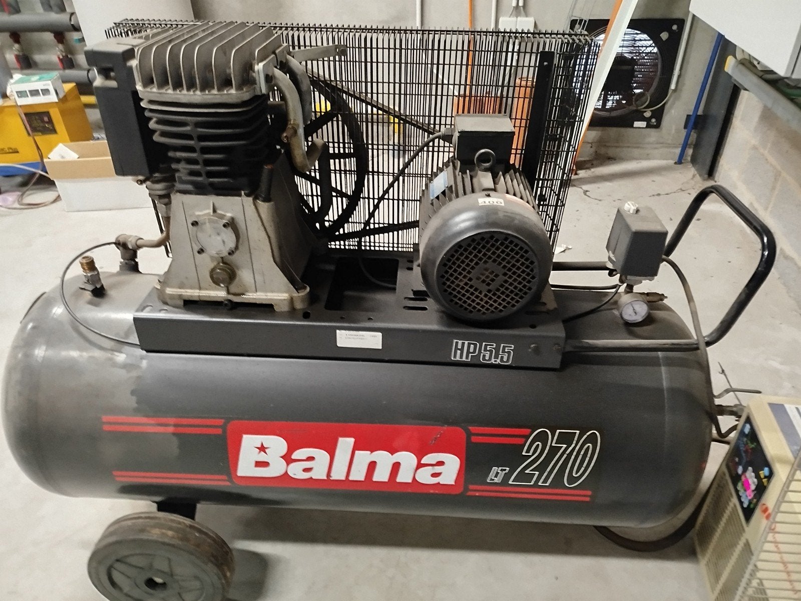 compresseur balma triphasé, Bricolage & Construction, 100 litres ou plus, Enlèvement, Utilisé, Mobile
