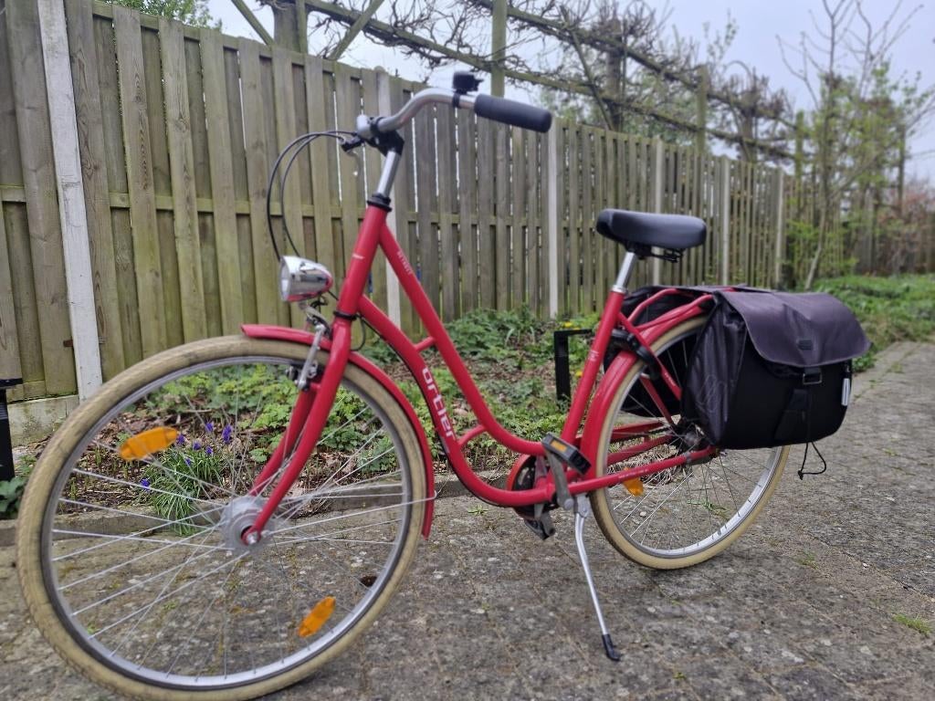 Zeer mooie Ortler Detroit 3S stadsfiets – rood – prima staat, Fietsen en Brommers, Versnellingen, Zo goed als nieuw, 50 tot 53 cm