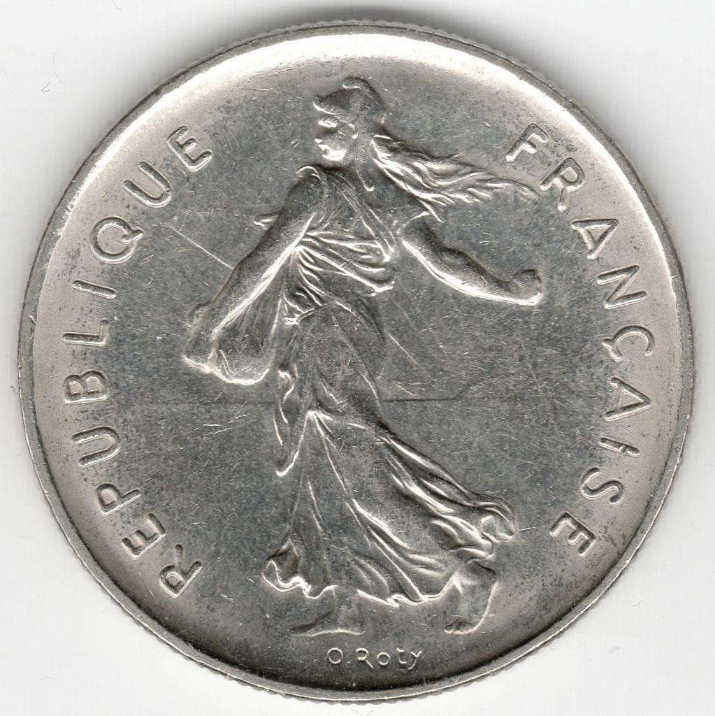 France : 5 Francs 1971 KM #926 .1 Réf 10053, Enlèvement ou Envoi, France, Monnaie en vrac