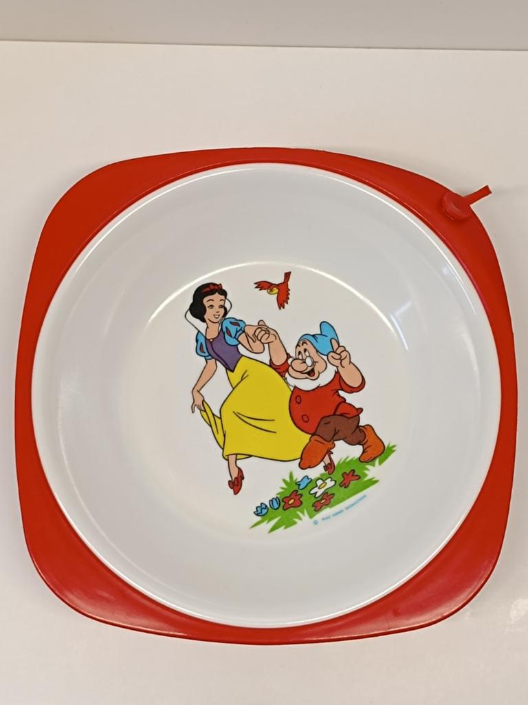 Walt Disney Sneeuwwitje 70's telecip vintage warmhoudbord, Ophalen of Verzenden