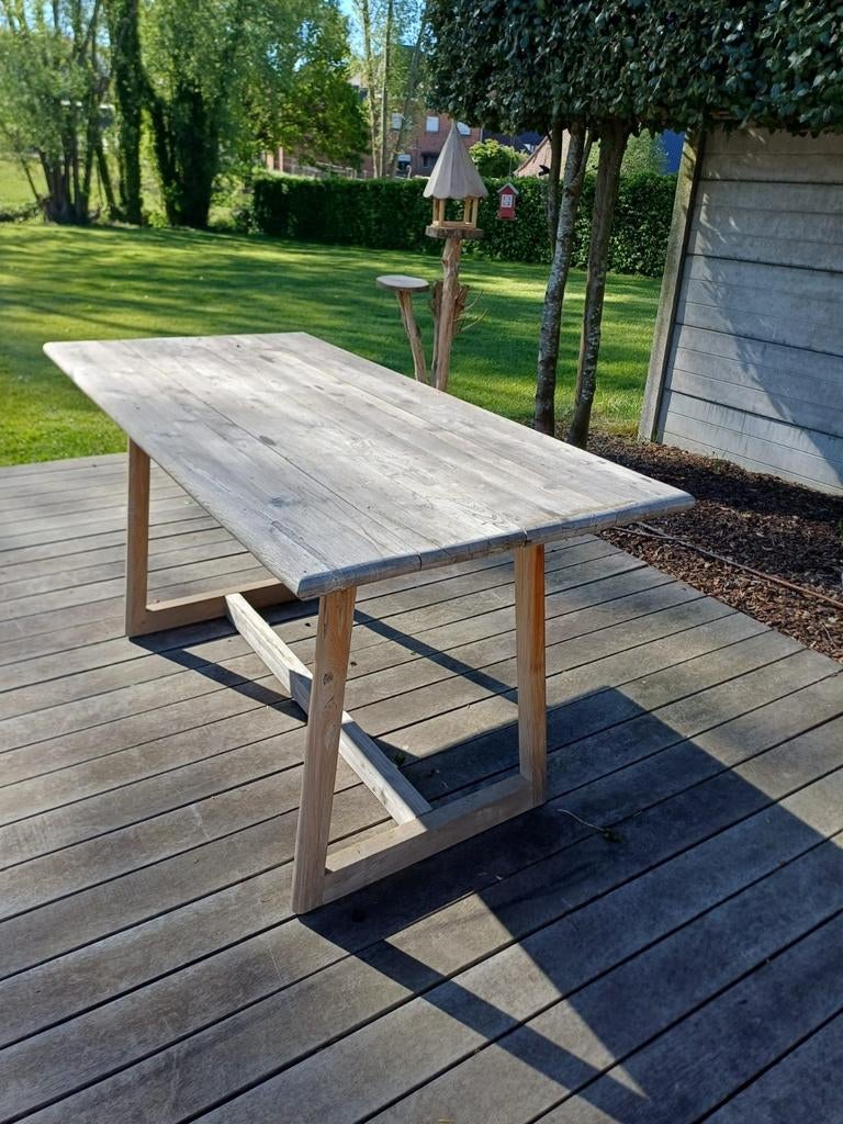 Mooie Tuintafel Teak hout, Tuin en Terras, Ophalen, Hout