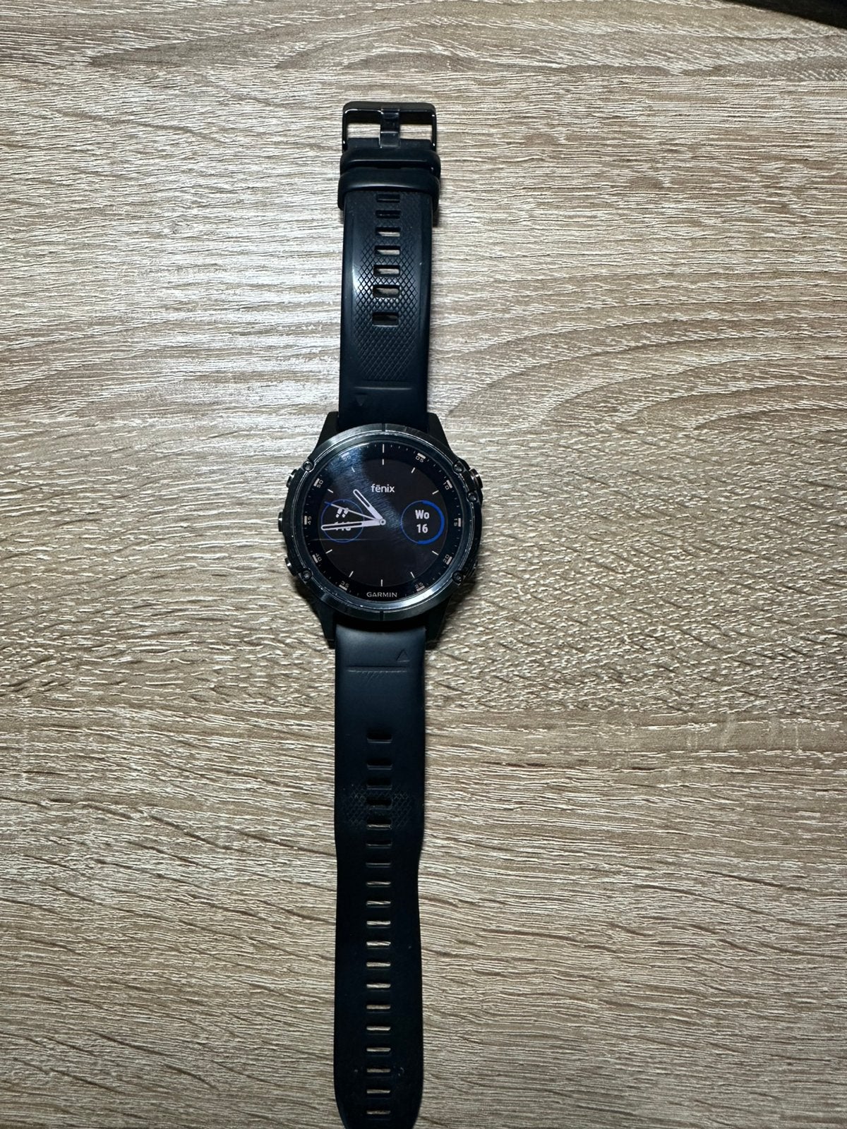 Garmin Fenix 5 plus Sapphire editie, Ophalen of Verzenden, Gebruikt