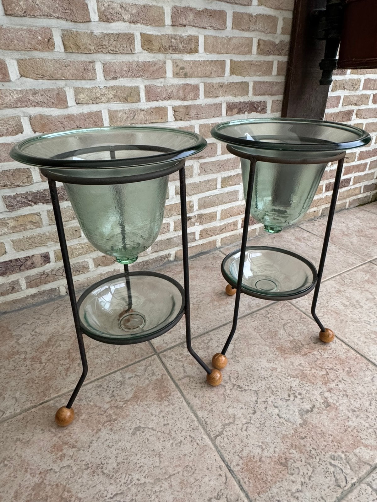 Vazen., Ophalen, Gebruikt, Zwart, Glas