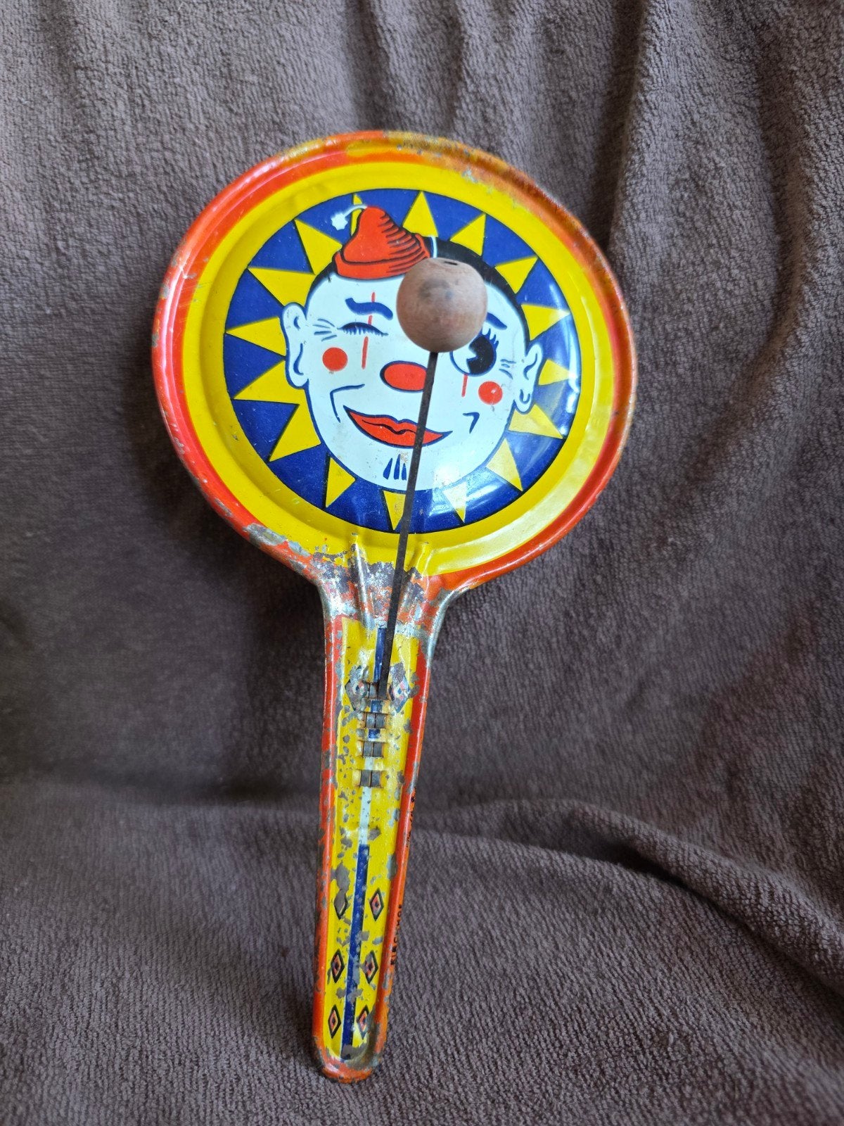 Vintage clown noise figuur in gelithografeerd blik, Verzamelen, Ophalen of Verzenden