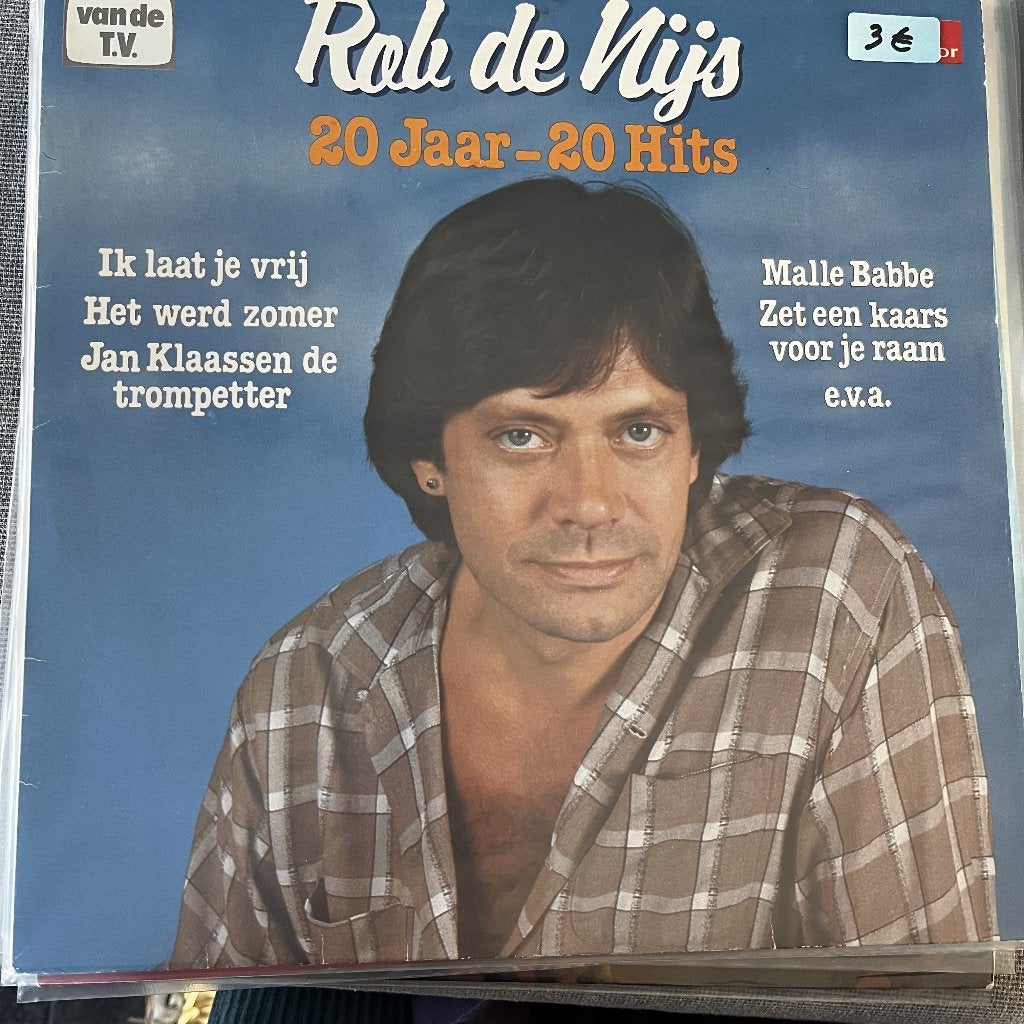 LP - ROB DE NIJS  - 20 JAAR 20 HITS, LP, Gebruikt, Ophalen of Verzenden, Pop
