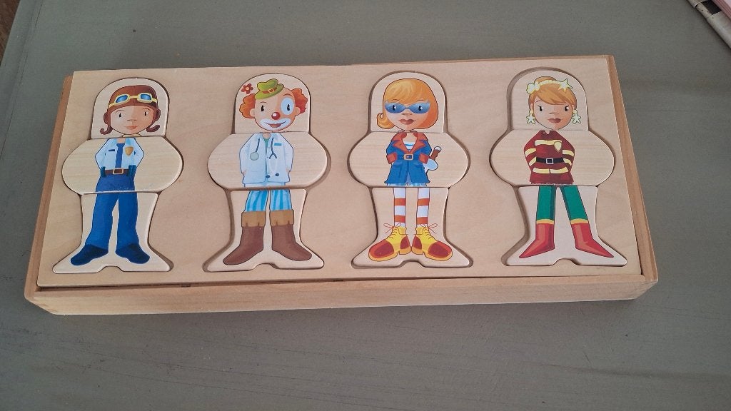 Puzzles bois, 2 à 4 ans, Comme neuf, Enlèvement, 10 à 50 pièces
