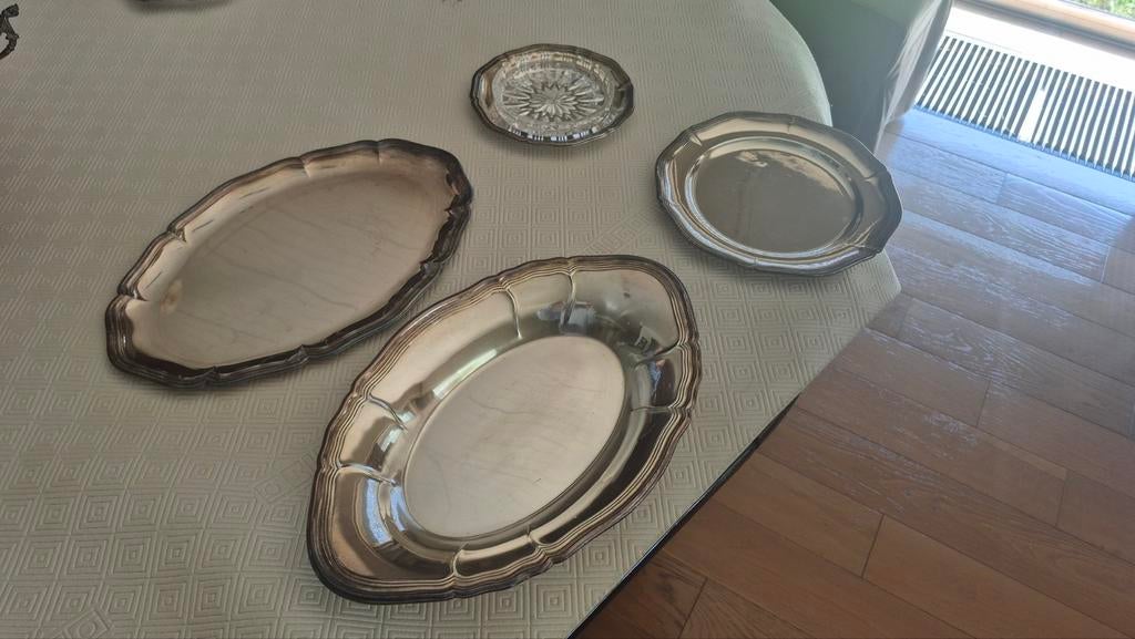 Verzilverde schalen, vintage, Ophalen of Verzenden